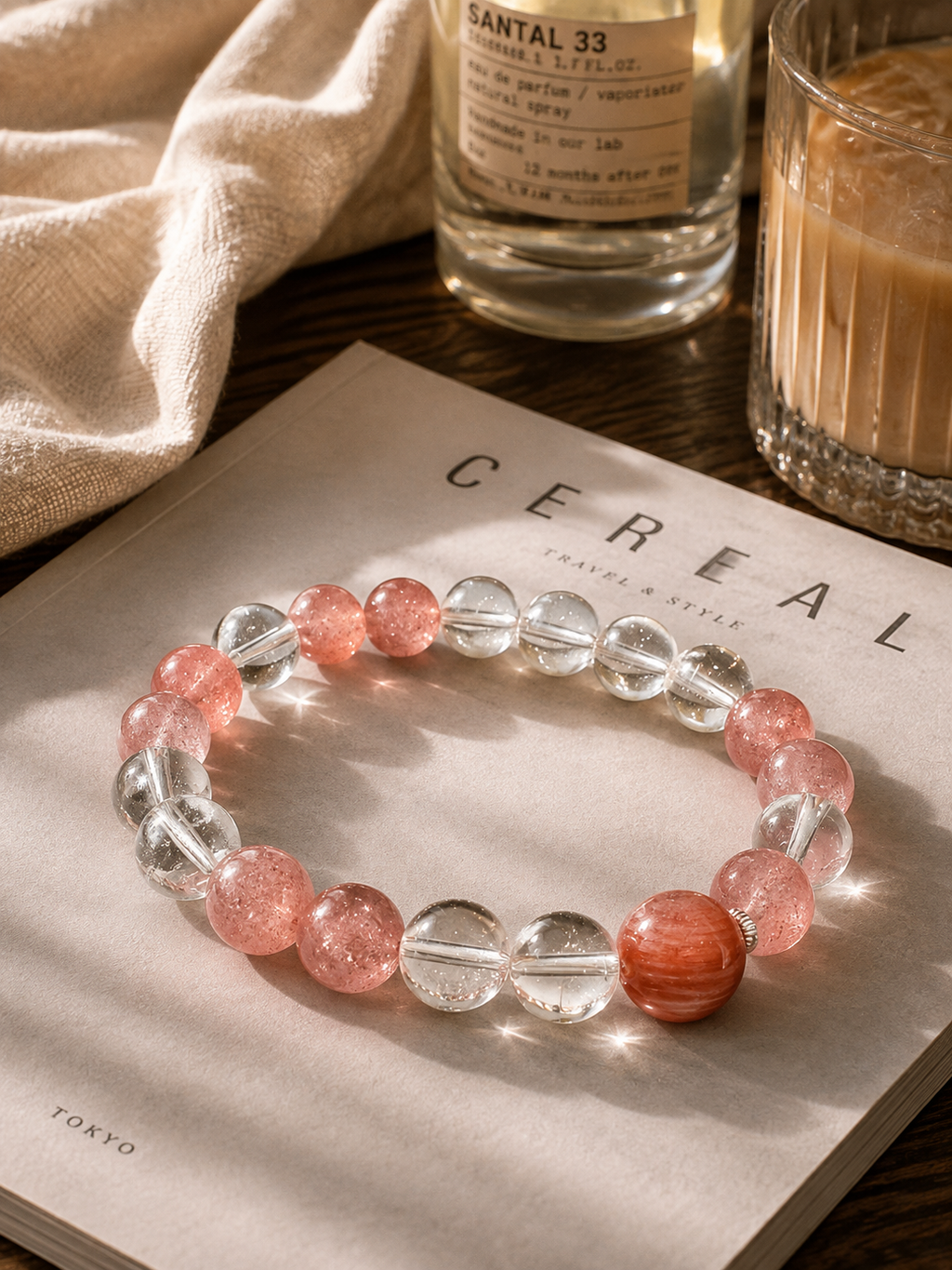 [Exclusive Design] "Berry Dew" Healing Crystal Bracelet