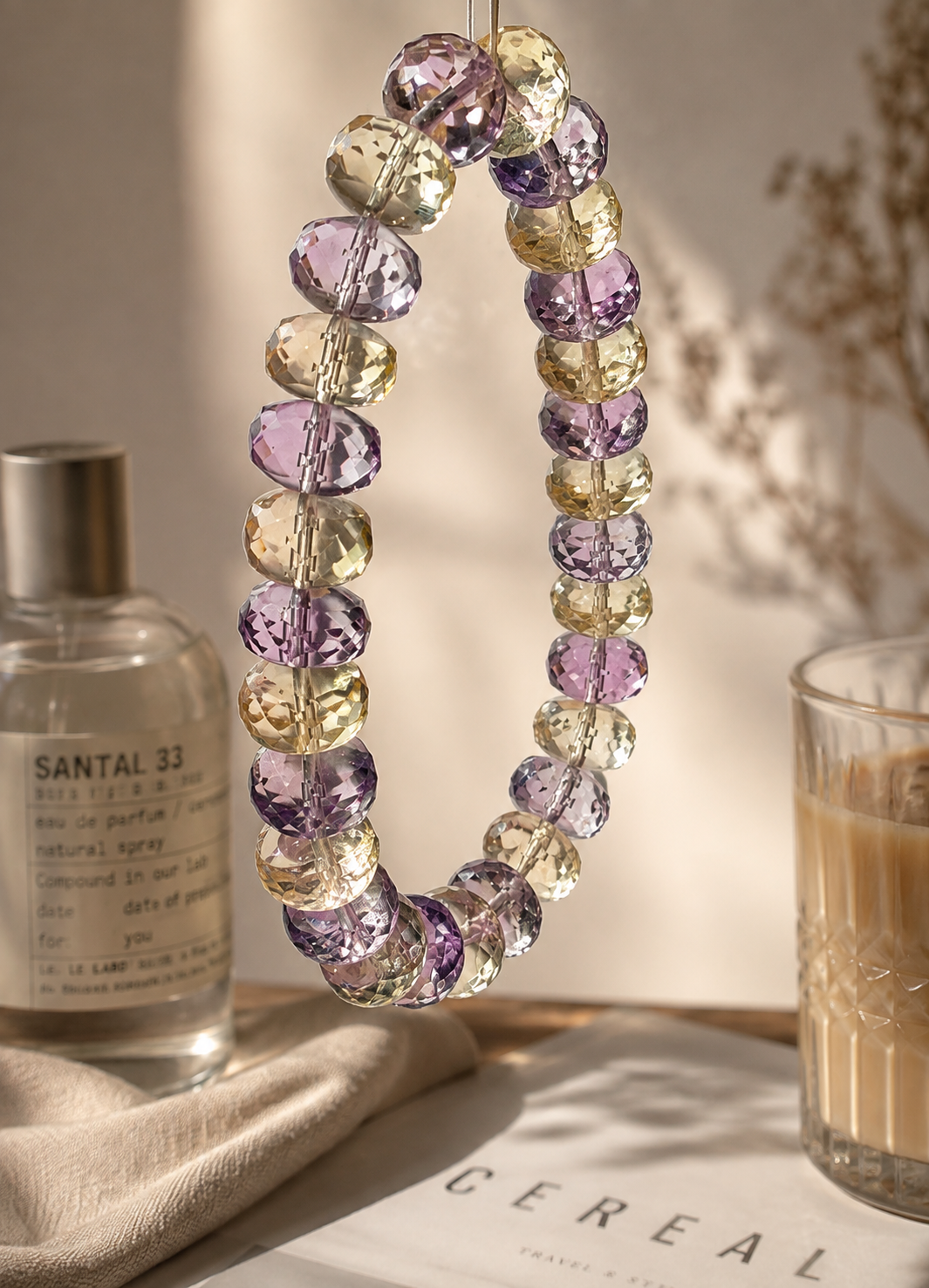[Exclusive Design] Faceted Ametrine Healing Crystal Bracelet
