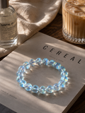 Top Grade Aquamarine Crystal Bracelet | Throat Chakra & Emotional Calm