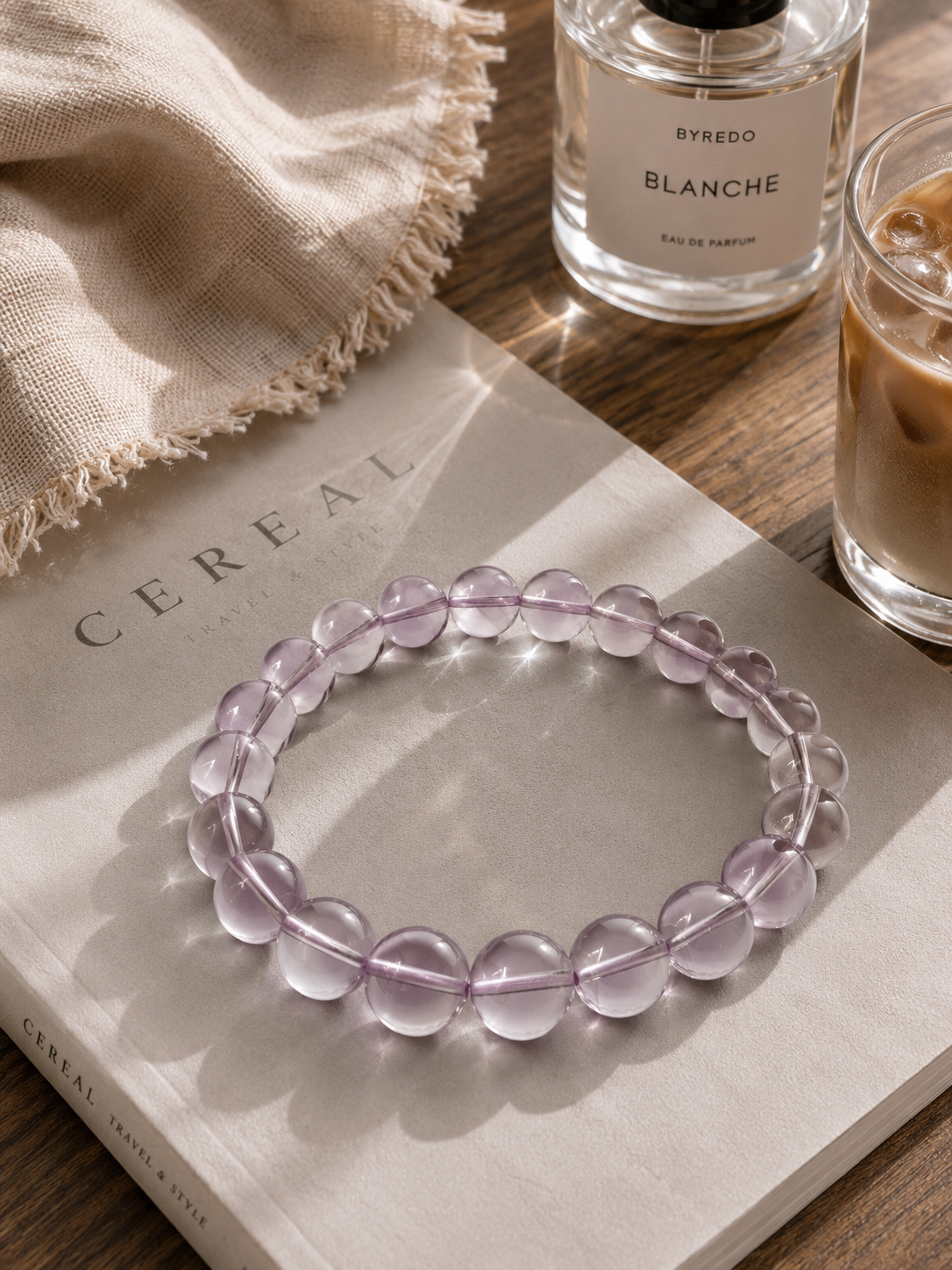[High-Grade] Bolivian Phantom Amethyst Crystal Bracelet