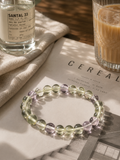 Natural Ametrine Gemstone Bracelet (8mm) | Solar Plexus & Crown Chakra | Abundance & Intuition
