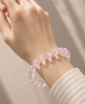 [High-Grade] Ice-Rose Quartz Healing Crystal Bracelet (8mm / 11mm)