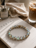 [High-Grade] 8mm Flashy Blue Labradorite Crystal Bracelet