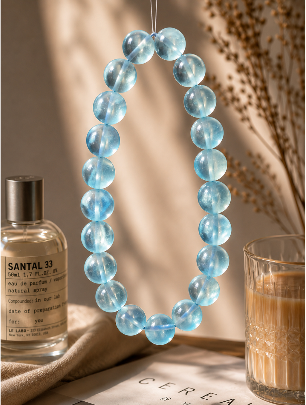 Natural Grade Aquamarine Crystal Bracelet